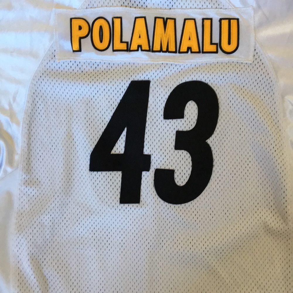PITTSBURGH STEELERS TROY POLAMALU #43 YOUTH JERSEY - Picture 5 of 5